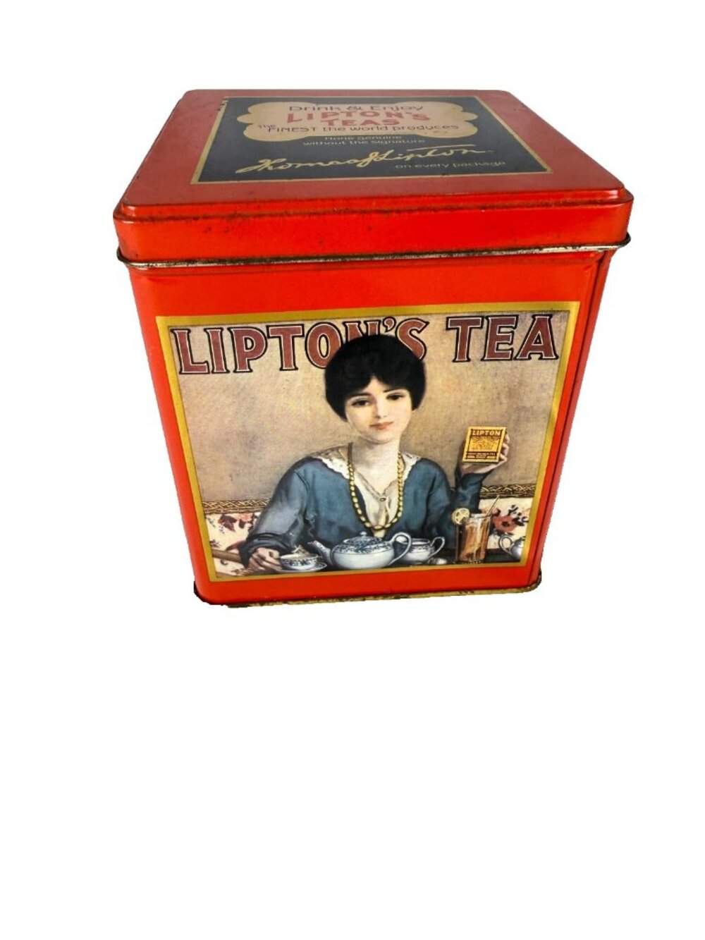 Vintage Lipton's Tea Nostalgic Tin Collection Series #101 Tin Made in England